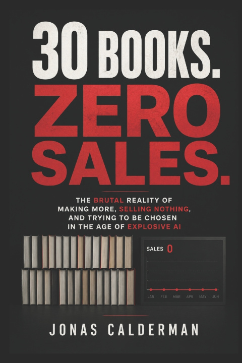 Kniha 30 BOOKS. ZERO SALES. JONAS CALDERMAN