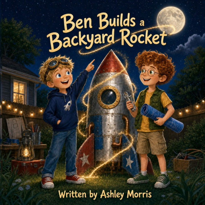 Könyv Ben Builds a Backyard Rocket Ashley Dawn Morris