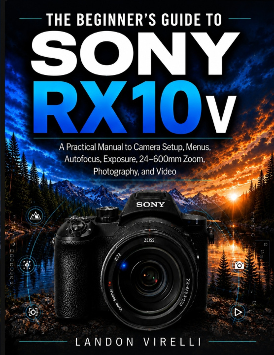 Livro THE BEGINNER'S GUIDE TO SONY RX10 V Landon Virelli