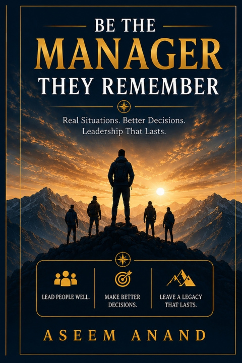 Libro Be The Manager They Remember Aseem Anand