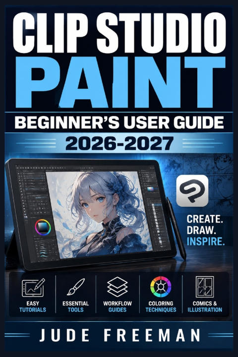 Libro CLIP STUDIO PAINT BEGINNER'S USER GUIDE 2026-2027 Jude Freeman
