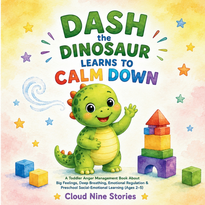 Libro Dash the Dinosaur Learns to Calm Down Cloud Nine Stories