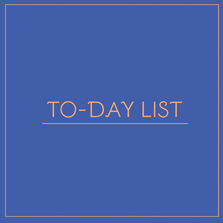Knjiga To-Day List (Blue) Isabel K.T.