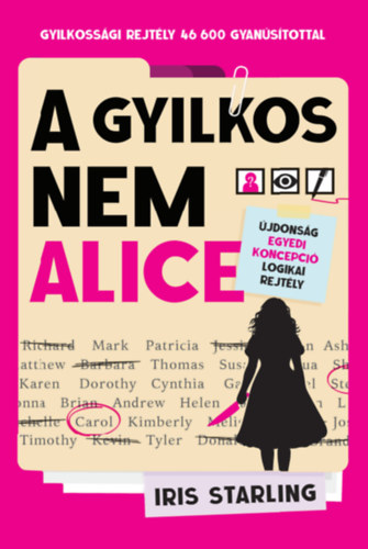Kniha A gyilkos nem Alice Iris Starling