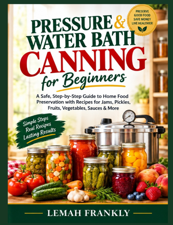 Kniha PRESSURE & WATER BATH CANNING FOR BEGINNERS LEMAH FRANKLY