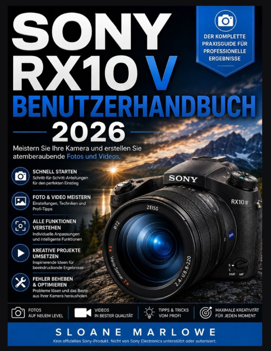 Kniha SONY RX10 V BENUTZERHANDBUCH 2026 Sloane Marlowe
