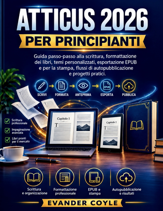Kniha ATTICUS 2026 PER PRINCIPIANTI EVANDER COYLE