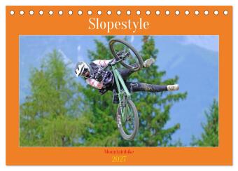 Kalender/Terminbuch Slopestyle Mountainbike (Tischkalender 2027 DIN A5 quer), CALVENDO Monatskalender Calvendo