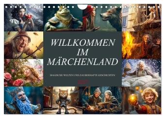 Kalendář/Diář Willkommen im Märchenland (Wandkalender 2027 DIN A4 quer), CALVENDO Monatskalender Calvendo
