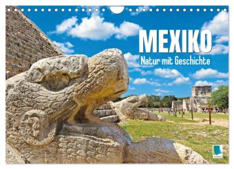 Kalendář/Diář Mexiko: Natur mit Geschichte (Wandkalender 2027 DIN A4 quer), CALVENDO Monatskalender Calvendo