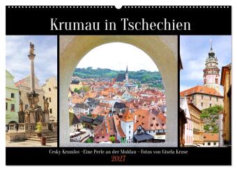 Kalender/agenda Krumau in Tschechien (Wandkalender 2027 DIN A2 quer), CALVENDO Monatskalender Calvendo