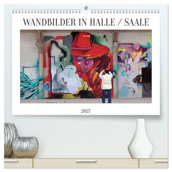 Naptár/Határidőnapló WANDBILDER IN HALLE / SAALE (hochwertiger Premium Wandkalender 2027 DIN A2 quer), Kunstdruck in Hochglanz Calvendo