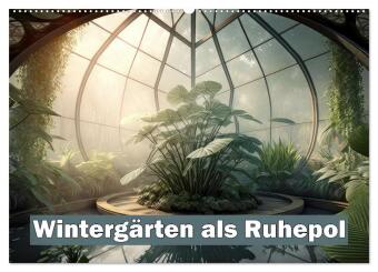Kalendár/Diár Wintergärten als Ruhepol (Wandkalender 2027 DIN A2 quer), CALVENDO Monatskalender Calvendo
