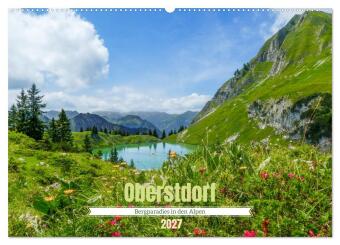 Kalendár/Diár Oberstdorf - Bergparadies in den Alpen (Wandkalender 2027 DIN A2 quer), CALVENDO Monatskalender Calvendo