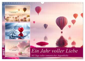 Kalender/Terminbuch Ein Jahr voller Liebe (Wandkalender 2027 DIN A3 quer), CALVENDO Monatskalender Calvendo