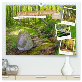 Kalendář/Diář Wald macht glücklich (hochwertiger Premium Wandkalender 2027 DIN A2 quer), Kunstdruck in Hochglanz Calvendo
