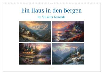 Kalender/agenda Ein Haus in den Bergen (Wandkalender 2027 DIN A2 quer), CALVENDO Monatskalender Calvendo