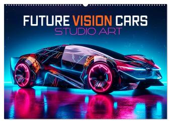 Kalender/agenda Future Vision Cars-Studio Art (Wandkalender 2027 DIN A2 quer), CALVENDO Monatskalender Calvendo
