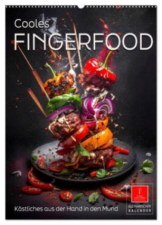Kalendář/Diář Cooles Fingerfood (Wandkalender 2027 DIN A2 hoch), CALVENDO Monatskalender Calvendo
