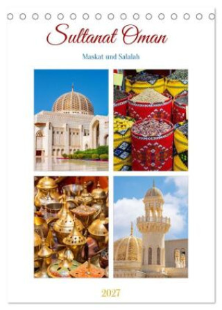 Naptár/Határidőnapló Sultanat Oman - Maskat und Salalah (Tischkalender 2027 DIN A5 hoch), CALVENDO Monatskalender Calvendo