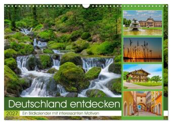 Kalender/agenda Deutschland entdecken (Wandkalender 2027 DIN A3 quer), CALVENDO Monatskalender Calvendo