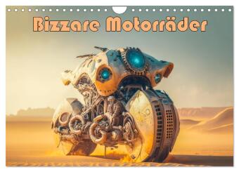 Kalendár/Diár Bizzare Motorräder (Wandkalender 2027 DIN A4 quer), CALVENDO Monatskalender Calvendo