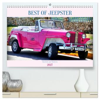 Naptár/Határidőnapló BEST OF JEEPSTER - Rarität auf Rädern (hochwertiger Premium Wandkalender 2027 DIN A2 quer), Kunstdruck in Hochglanz Calvendo