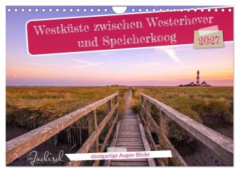 Kalender/Terminbuch Westküste zwischen Westerhever und Speicherkoog (Wandkalender 2027 DIN A4 quer), CALVENDO Monatskalender Calvendo
