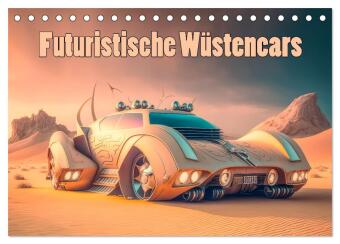 Kalender/agenda Futuristische Wüstencars (Tischkalender 2027 DIN A5 quer), CALVENDO Monatskalender Calvendo
