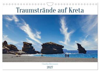 Kalender/Terminbuch Traumstrände auf Kreta (Wandkalender 2027 DIN A4 quer), CALVENDO Monatskalender Calvendo