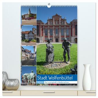 Naptár/Határidőnapló Stadt Wolfenbüttel (hochwertiger Premium Wandkalender 2027 DIN A2 hoch), Kunstdruck in Hochglanz Calvendo
