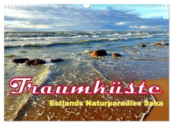Kalender/Terminbuch Traumküste - Estlands Naturparadies Saka (Wandkalender 2027 DIN A3 quer), CALVENDO Monatskalender Calvendo