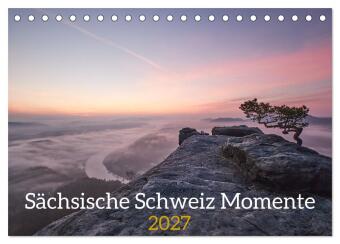 Kalender/Terminbuch Sächsische Schweiz Momente 2027 (Tischkalender 2027 DIN A5 quer), CALVENDO Monatskalender Calvendo