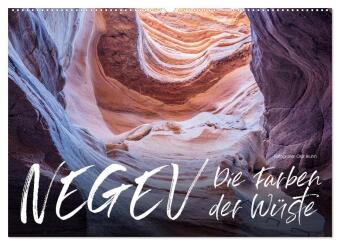 Kalender/Terminbuch Negev - die Farben der Wüste (Wandkalender 2027 DIN A2 quer), CALVENDO Monatskalender Calvendo