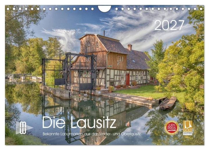 Kalender/Terminbuch Die Lausitz - Landmarken der Nieder- und Oberlausitz (Wandkalender 2027 DIN A4 quer), CALVENDO Monatskalender Calvendo