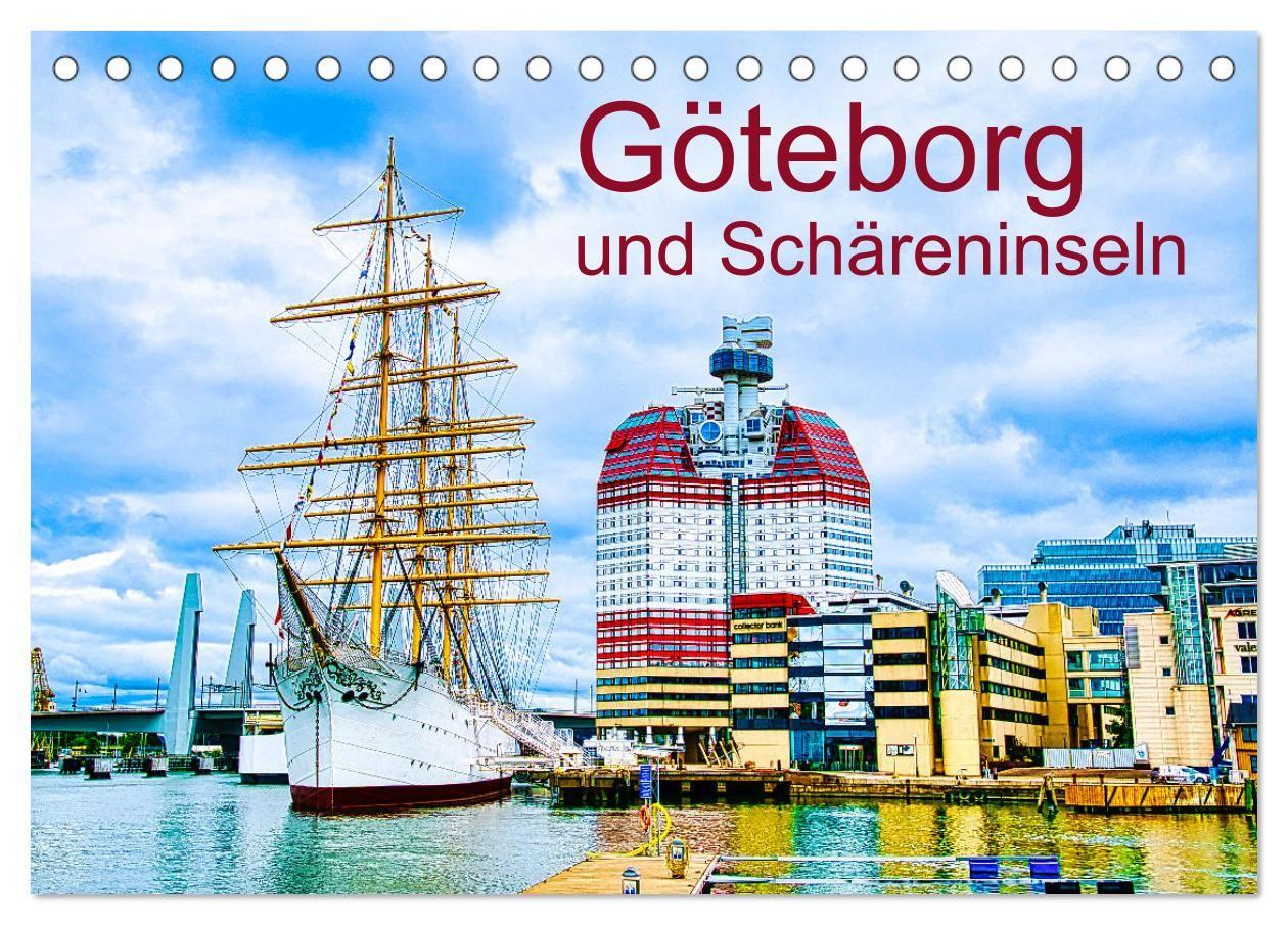 Kalendář/Diář Göteborg und Schäreninseln (Tischkalender 2027 DIN A5 quer), CALVENDO Monatskalender Calvendo