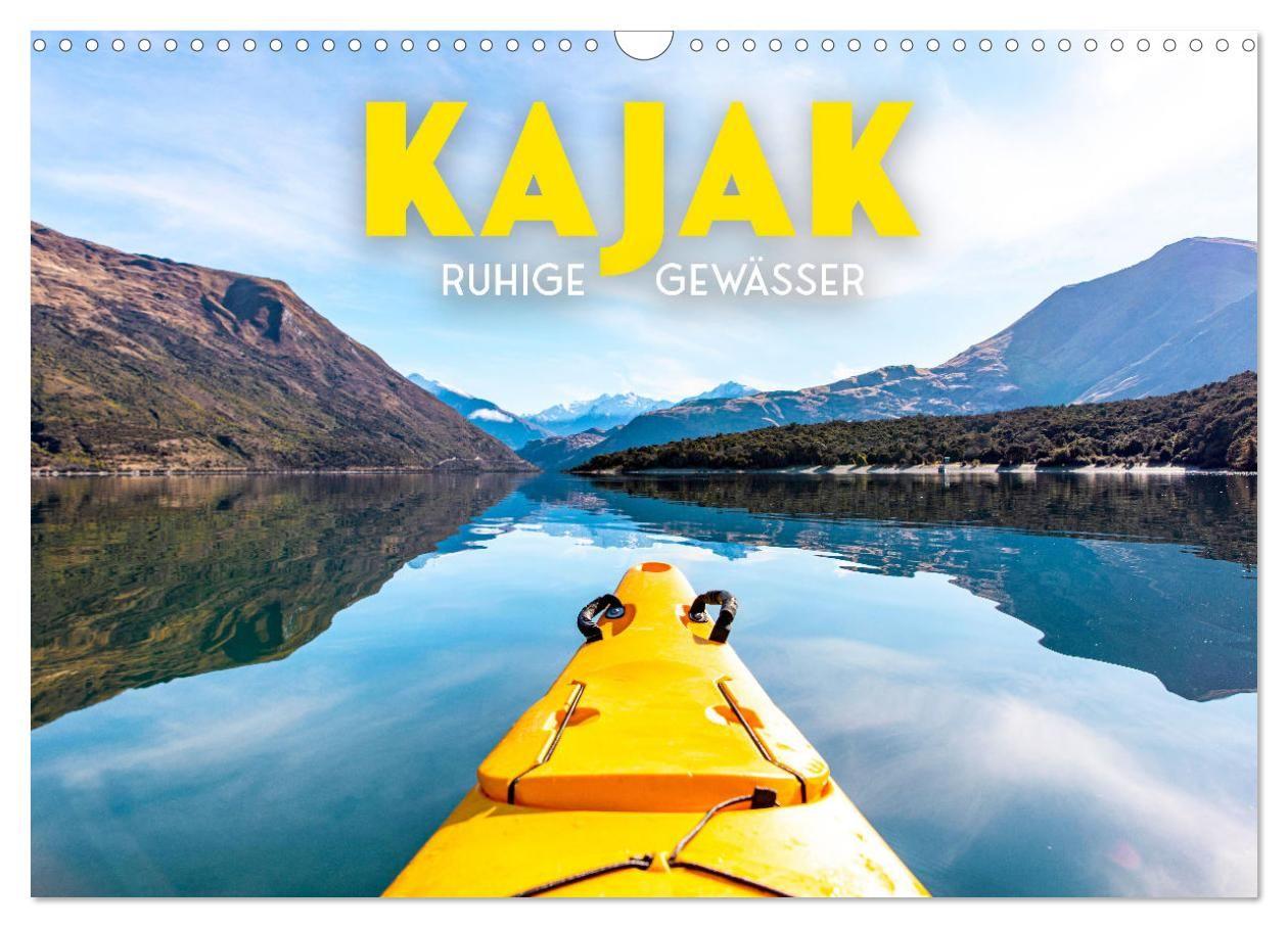 Kalender/Terminbuch Kajak - Ruhige Gewässer (Wandkalender 2027 DIN A3 quer), CALVENDO Monatskalender Calvendo