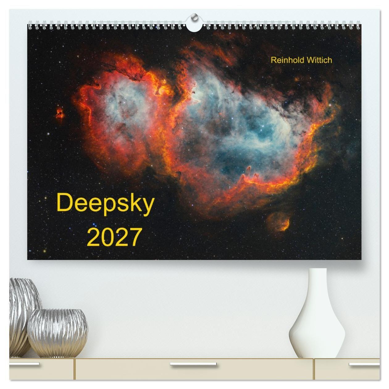 Kalender/Terminbuch Deepsky 2027 (hochwertiger Premium Wandkalender 2027 DIN A2 quer), Kunstdruck in Hochglanz Calvendo