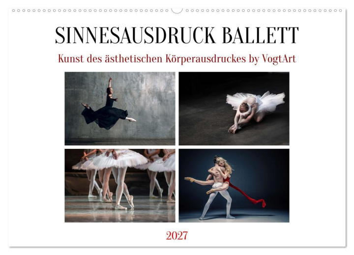 Kalender/Terminbuch Sinneseindrücke Ballett (Wandkalender 2027 DIN A2 quer), CALVENDO Monatskalender Calvendo