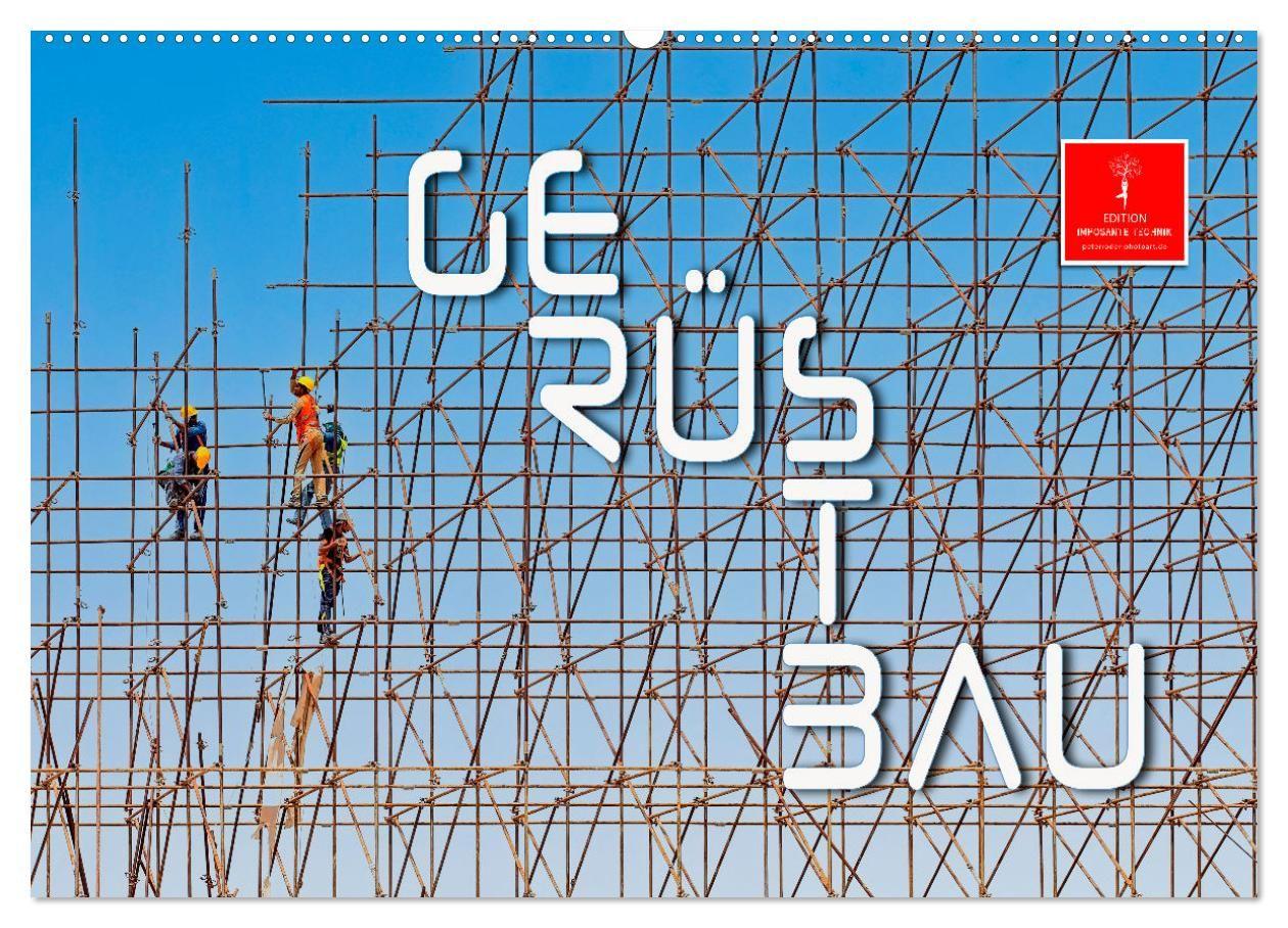 Calendário/Diário Gerüstbau (Wandkalender 2027 DIN A2 quer), CALVENDO Monatskalender Calvendo