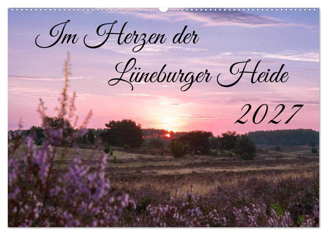 Kalendář/Diář Im Herzen der Lüneburger Heide (Wandkalender 2027 DIN A2 quer), CALVENDO Monatskalender Calvendo