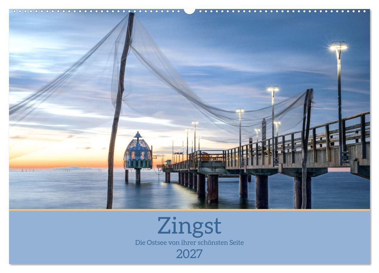 Kalendář/Diář Zingst - die Ostsee von ihrer schönsten Seite (Wandkalender 2027 DIN A2 quer), CALVENDO Monatskalender Calvendo