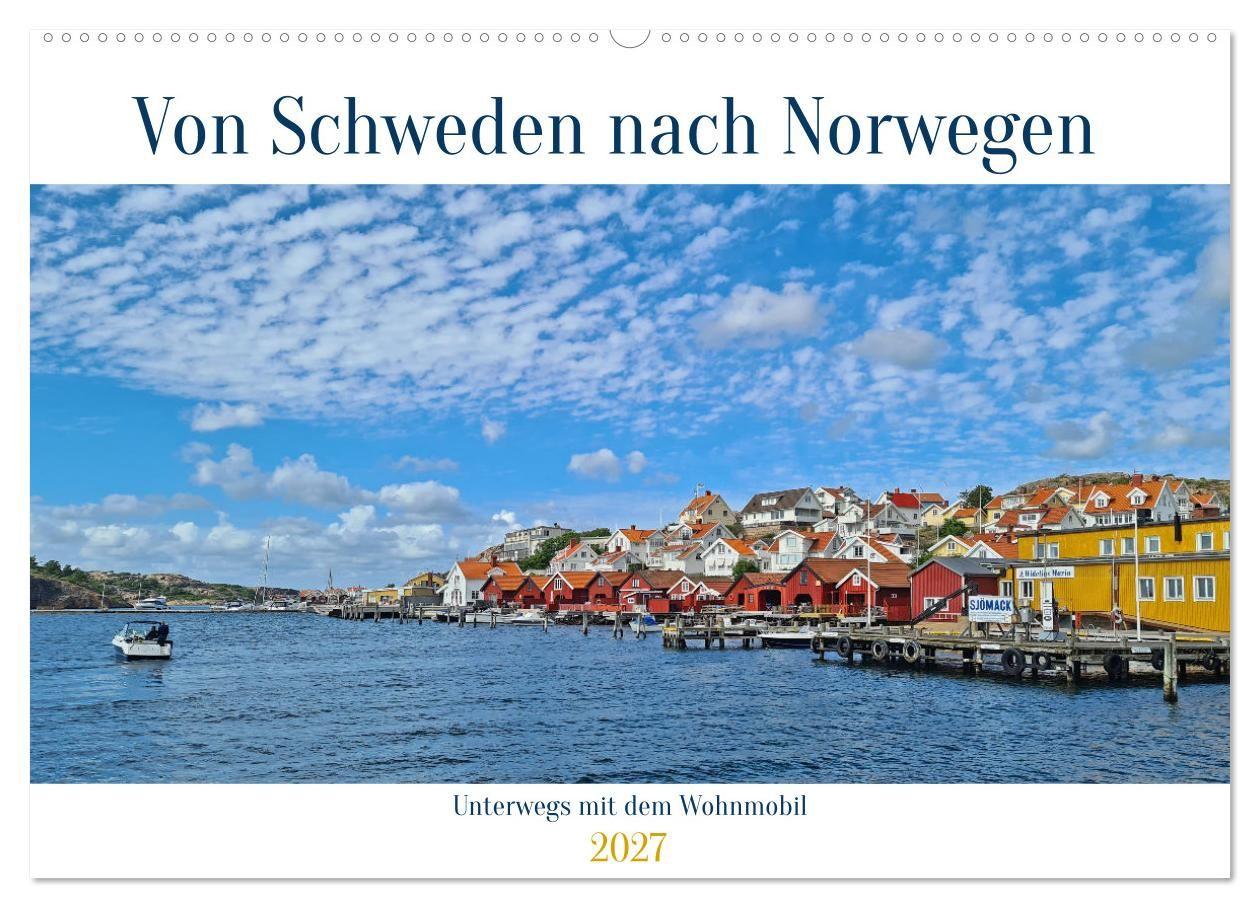 Kalender/agenda Von Schweden nach Norwegen mit dem Wohnmobil unterwegs (Wandkalender 2027 DIN A2 quer), CALVENDO Monatskalender Calvendo