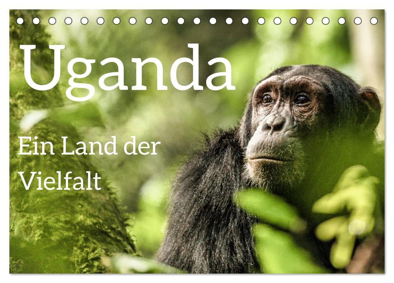 Kalender/Terminbuch Uganda - ein Land der Vielfalt (Tischkalender 2027 DIN A5 quer), CALVENDO Monatskalender Calvendo