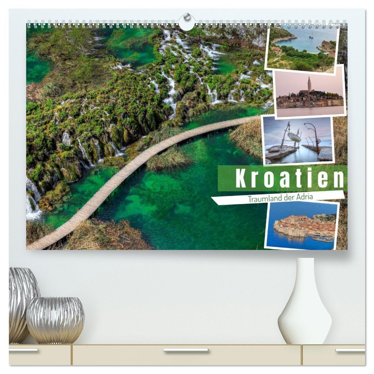 Kalendár/Diár Kroatien Traumland der Adria (hochwertiger Premium Wandkalender 2027 DIN A2 quer), Kunstdruck in Hochglanz Calvendo