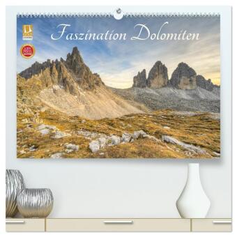 Kalendář/Diář Faszination Dolomiten (hochwertiger Premium Wandkalender 2027 DIN A2 quer), Kunstdruck in Hochglanz Calvendo