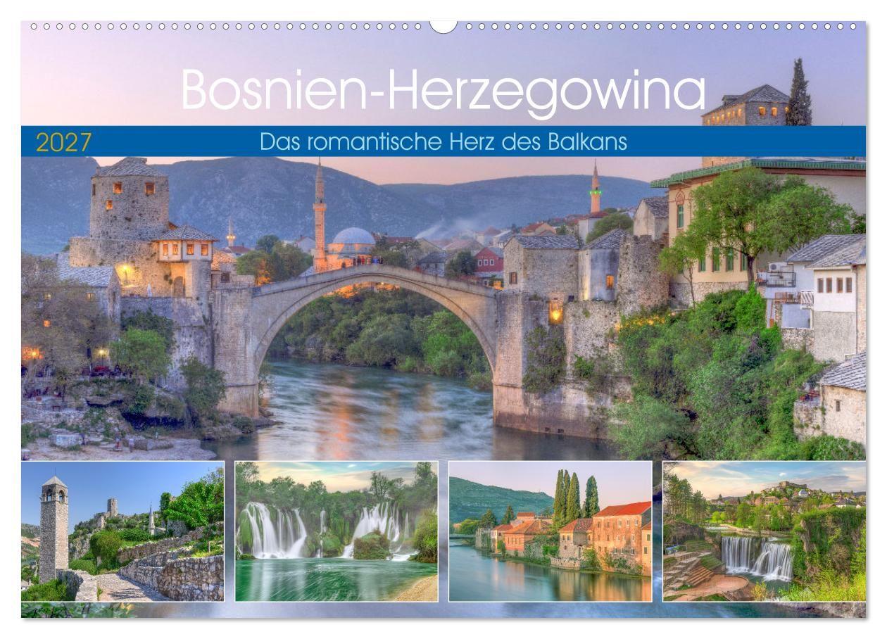 Kalender/agenda Bosnien-Herzegowina Das romantische Herz des Balkans (Wandkalender 2027 DIN A2 quer), CALVENDO Monatskalender Calvendo