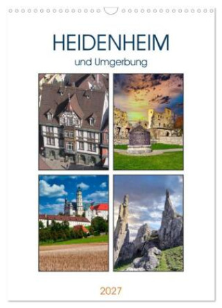 Kalender/Terminbuch Heidenheim und Umgebung (Wandkalender 2027 DIN A3 hoch), CALVENDO Monatskalender Calvendo