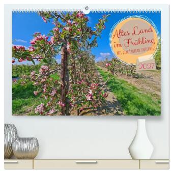 Kalendář/Diář Altes Land im Frühling - Mit dem Fahrrad unterwegs (hochwertiger Premium Wandkalender 2027 DIN A2 quer), Kunstdruck in Hochglanz Calvendo