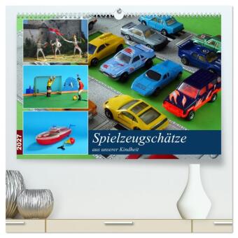 Naptár/Határidőnapló Spielzeugschätze aus unserer Kindheit (hochwertiger Premium Wandkalender 2027 DIN A2 quer), Kunstdruck in Hochglanz Calvendo